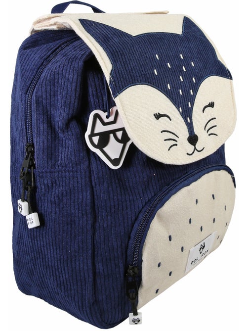 Mochila niño POL FOX FOXY reversible 1 compartimento azul infantil - Kiabi Mochila niño POL FOX FOXY reversible 1 compartimento azul infantil - Kiabi