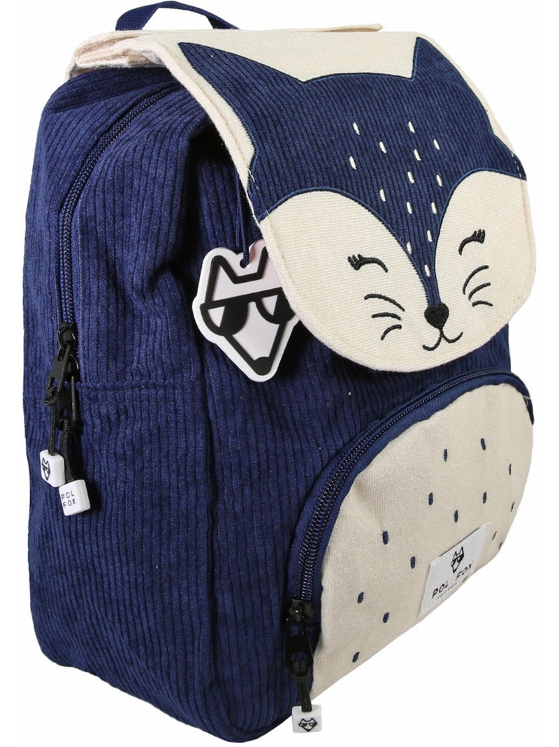 Mochila niño POL FOX FOXY reversible 1 compartimento azul infantil Azul marino - Kiabi