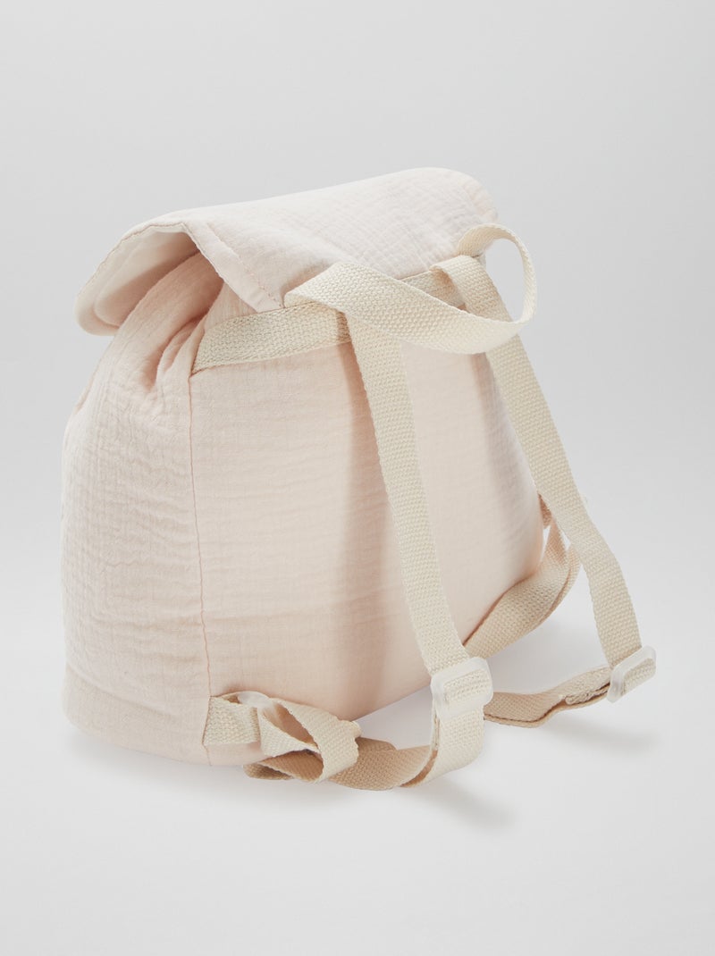 Mochila para bebé de gasa de algodón BEIGE - Kiabi