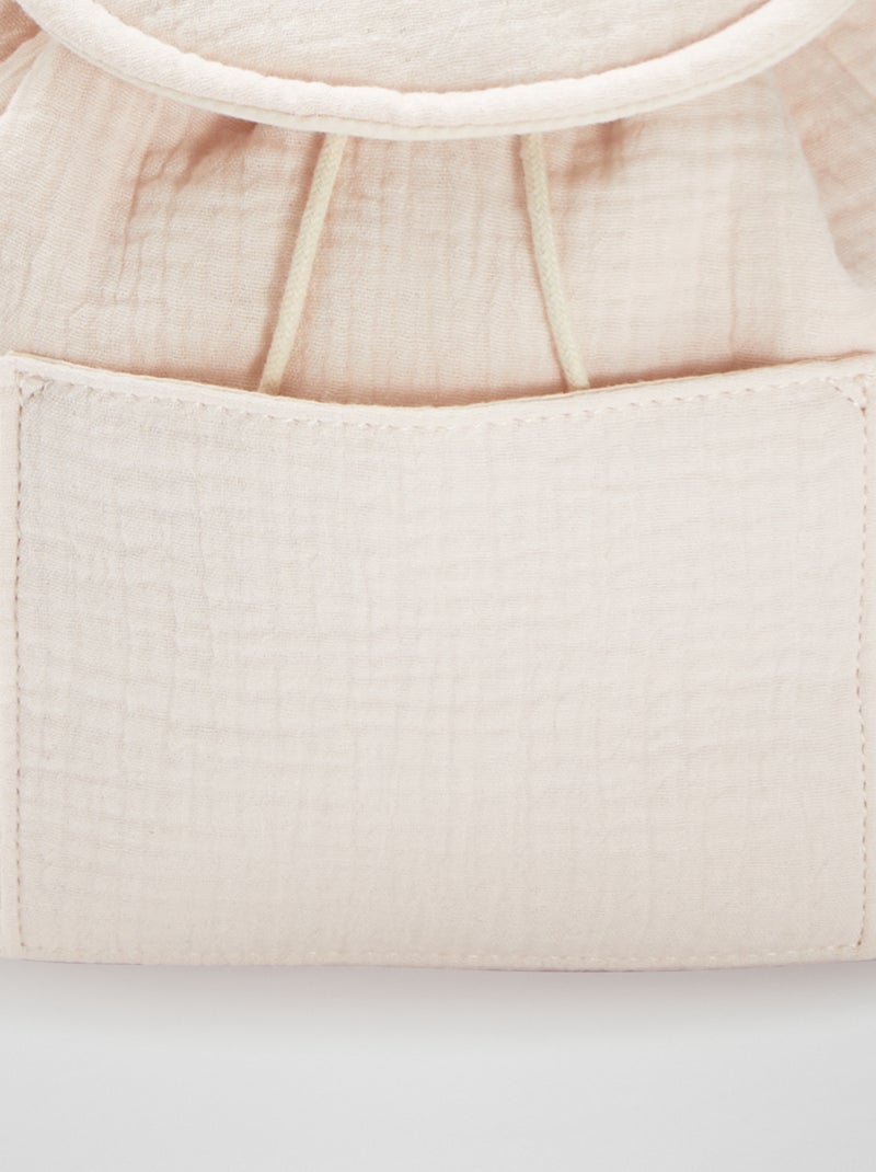Mochila para bebé de gasa de algodón BEIGE - Kiabi