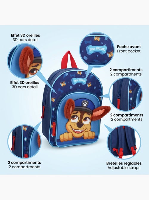 Mochila para niño Paw Patrol Likewise 3D 520-00058 - Kiabi Mochila para niño Paw Patrol Likewise 3D 520-00058 - Kiabi