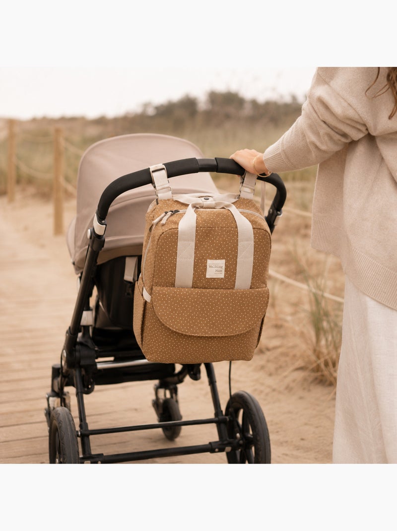 Mochila para pañales de algodón | Walking Mum Marrón claro - Kiabi