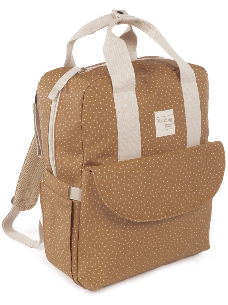 Mochila para pañales de algodón | Walking Mum Marrón claro - Kiabi