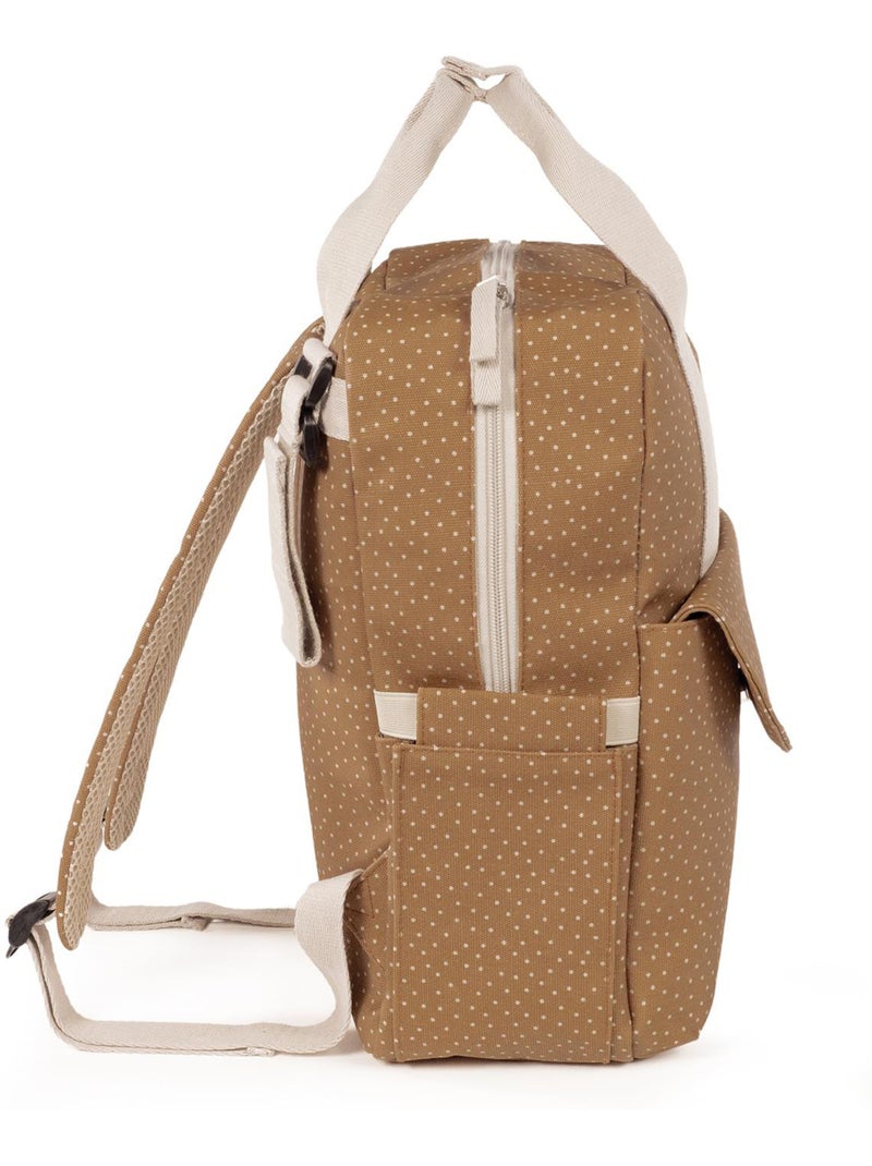 Mochila para pañales de algodón | Walking Mum Marrón claro - Kiabi