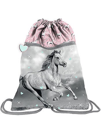 Mochila para piscina y deporte 45 cm con caballos estampados