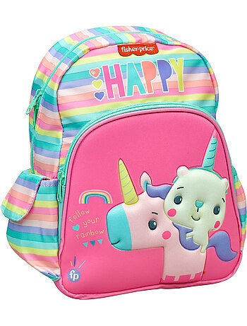 Mochila preescolar 3d de unicornio de poliéster fisher-price