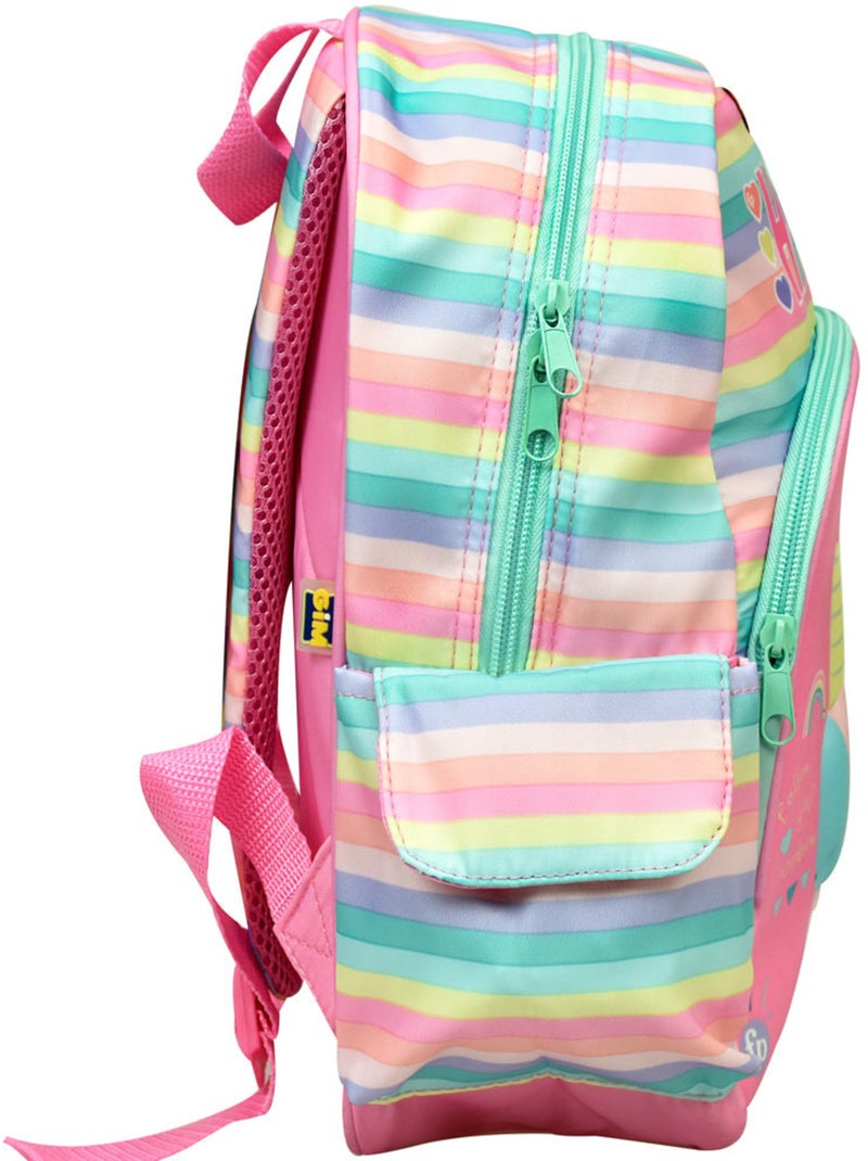Mochila preescolar 3d de unicornio de poliéster fisher-price Blanco Rosa Azul - Kiabi