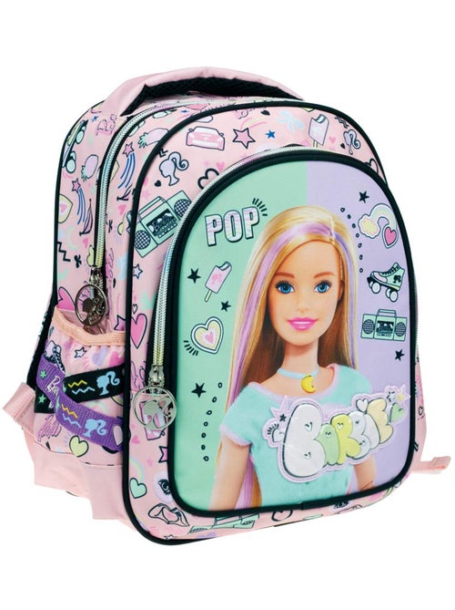 Mochila preescolar barbie power pastels con retrato e iconos - Kiabi