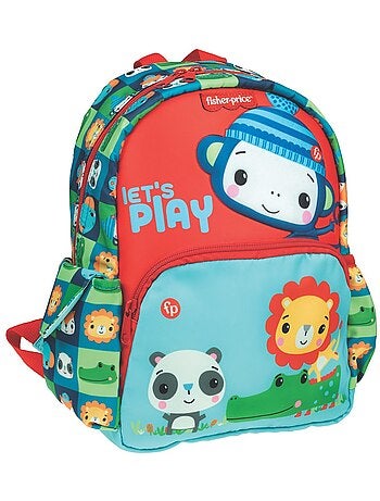 Mochila preescolar estampado animales en tejido sintético fisher-price