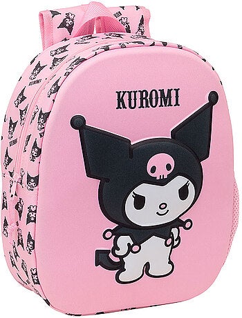 Mochila preescolar kuromi 3d moldeada safta