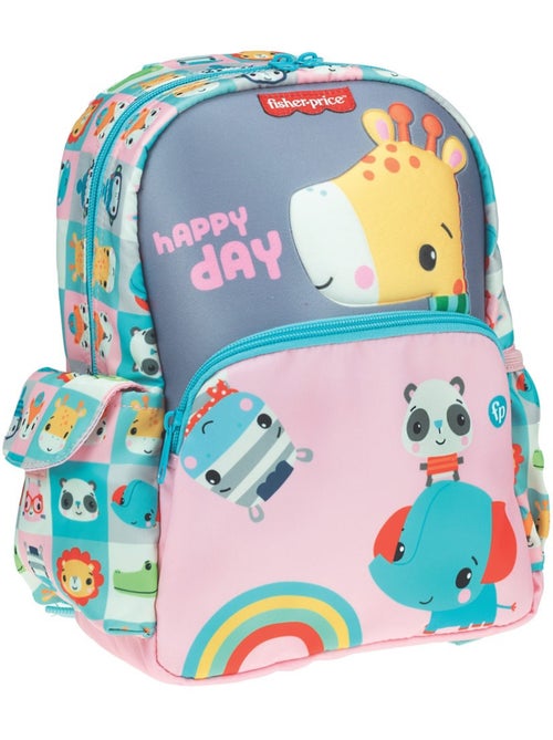 Mochila preescolar motivo girafe tejido matelassé fisher-price - Kiabi