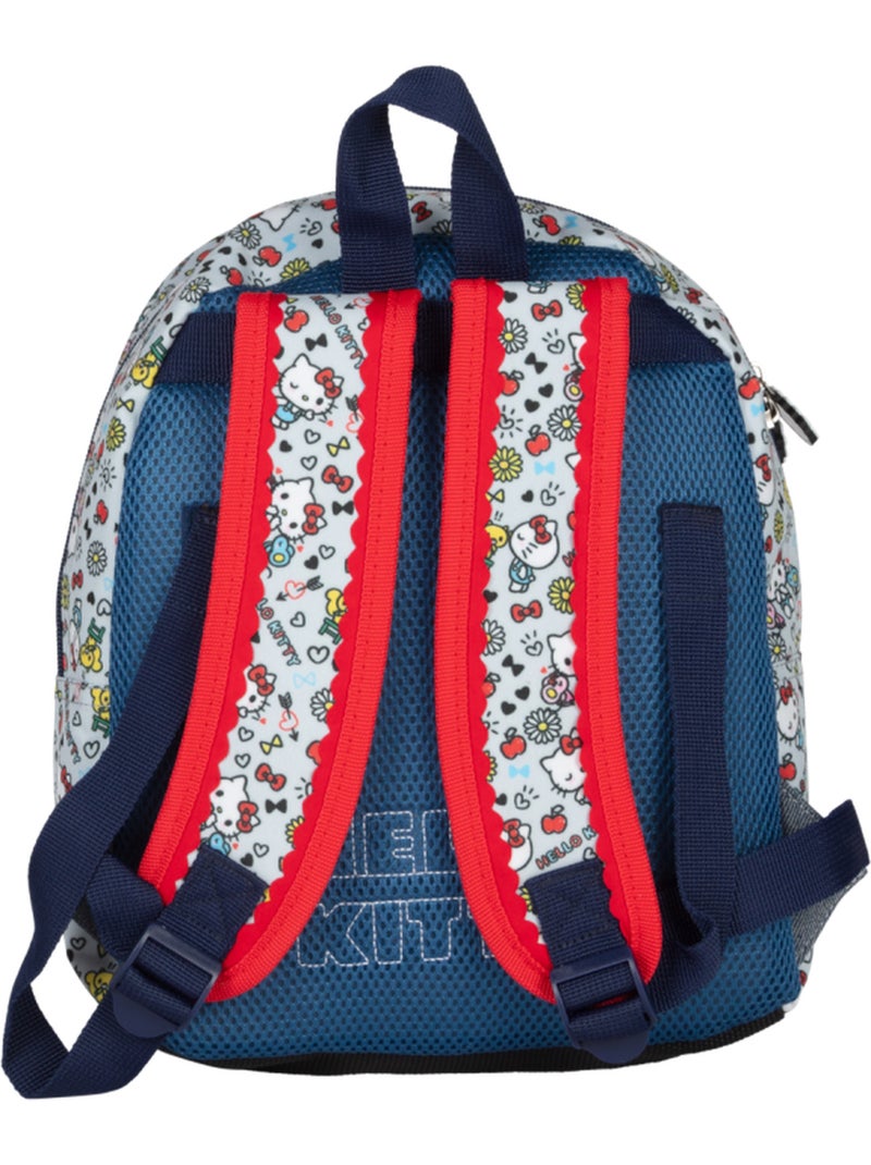 Mochila preescolar niña HELLO KITTY Kiss Kiss Gris/Azul/Rojo/Blanco - Kiabi