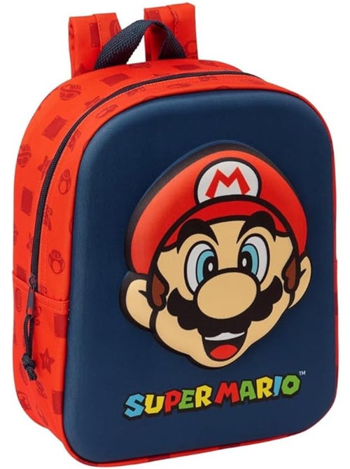 Mochila safta super mario 3d moldeada de tejido sintético - Kiabi Mochila safta super mario 3d moldeada de tejido sintético - Kiabi