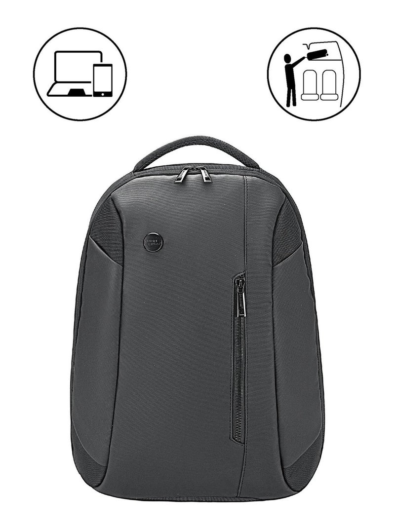 Mochila semirrígida con cremallera para ordenador - AFIBEL Negro - Kiabi
