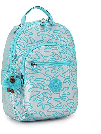 Mochila seoul s 35 cm motivo de hojas kipling 14 l – kipling