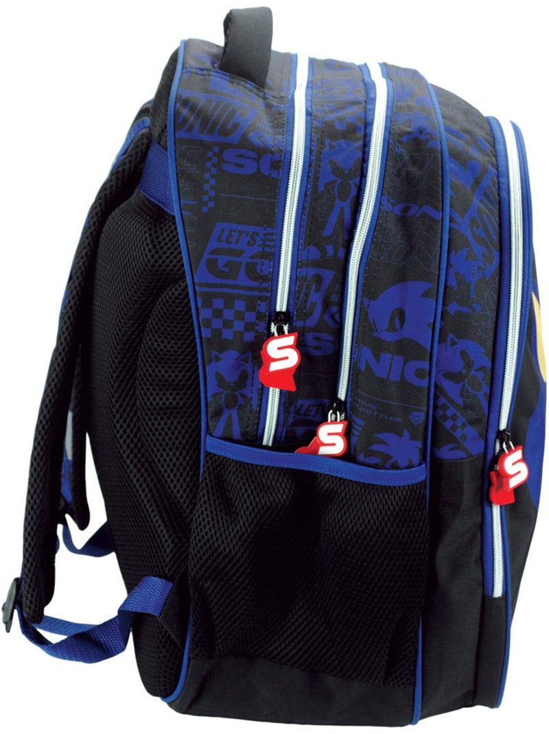 Mochila sonic – classic let's go 2 compartimentos – 43 cm Multicolor - Kiabi