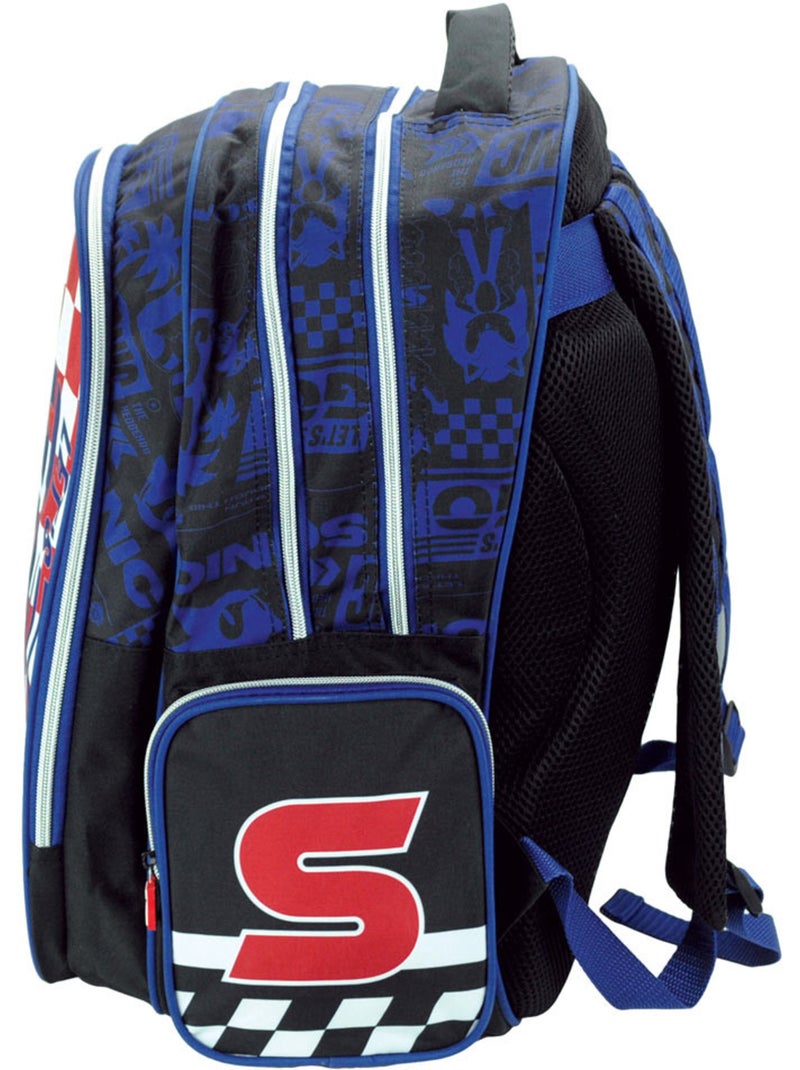Mochila sonic – classic let's go 2 compartimentos – 43 cm Multicolor - Kiabi