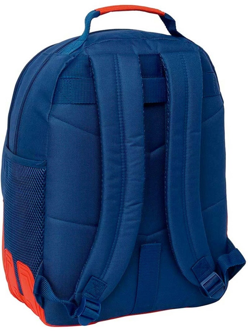 Mochila super mario mamma mia 2 compartimentos con cremallera 32 x 15 x 42 Azul Rojo Gris - Kiabi