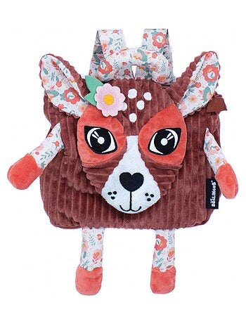 Mochila – terciopelo infantil 25 cm – les déglingos
