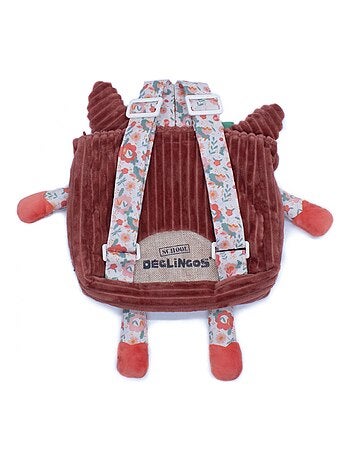 Mochila – terciopelo infantil 25 cm – les déglingos
