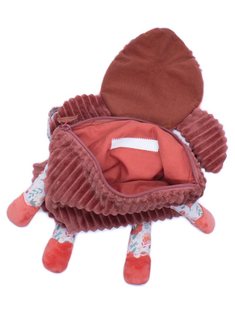 Mochila – terciopelo infantil 25 cm – les déglingos Marrón - Kiabi