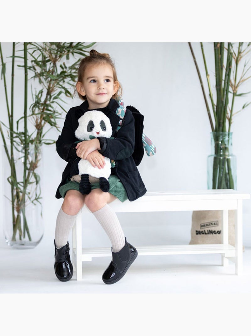 Mochila – terciopelo infantil 25 cm – les déglingos Negro - Kiabi
