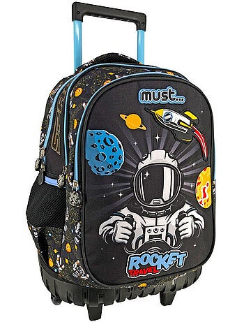 Mochila trolley 3 compartimentos astronauta rocket travel 45 cm