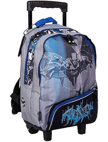 Mochila trolley batman en tejido estampado 2 compartimentos 41 cm