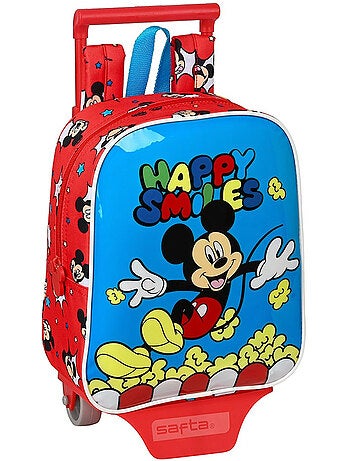 Mochila trolley de 1 compartimento mickey 28 x 22 x 10 cm