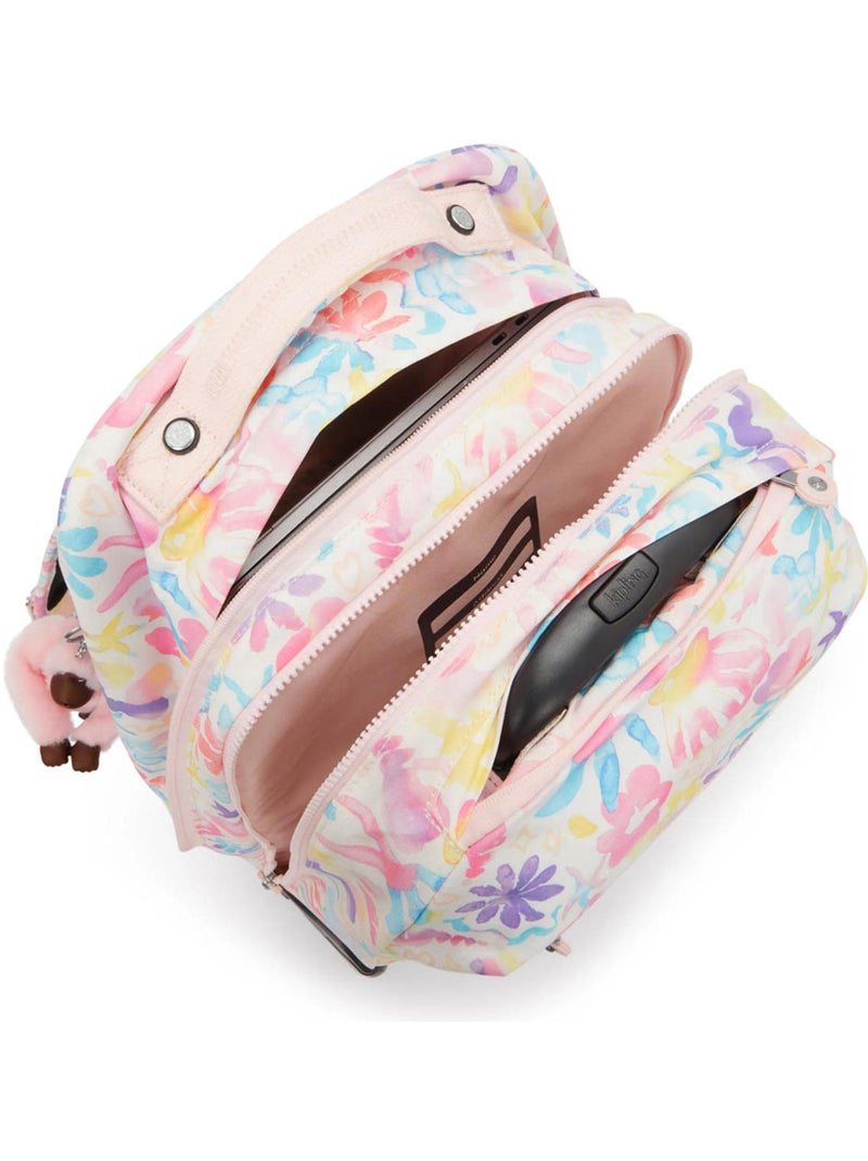 Mochila trolley escolar con compartimento ordinateur kipling 48 cm Blanco Rosa Azul - Kiabi