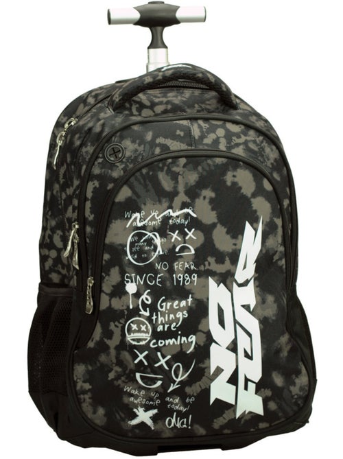 Mochila trolley escolar no fear doodles 48 cm - 2 compartimentos - Kiabi Mochila trolley escolar no fear doodles 48 cm - 2 compartimentos - Kiabi