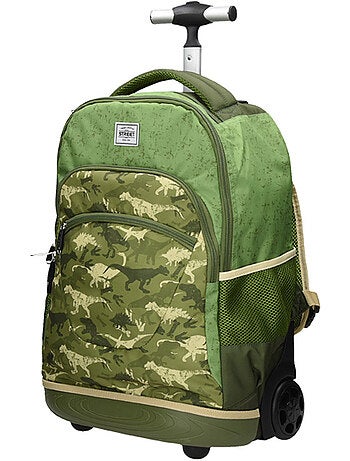 Mochila trolley estampado camouflage dinosaurio 45 cm