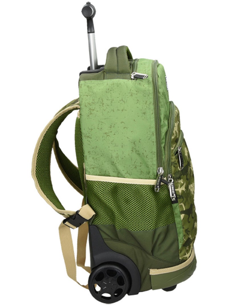 Mochila trolley estampado camouflage dinosaurio 45 cm Verde - Kiabi