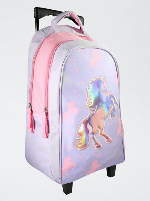 Mochila trolley holográfica unicornio - Kiabi
