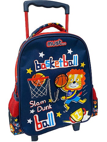 Mochila trolley infantil basketball lion 31 cm