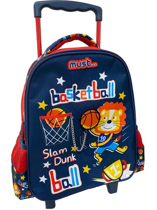 Mochila trolley infantil basketball lion 31 cm - Kiabi Mochila trolley infantil basketball lion 31 cm - Kiabi
