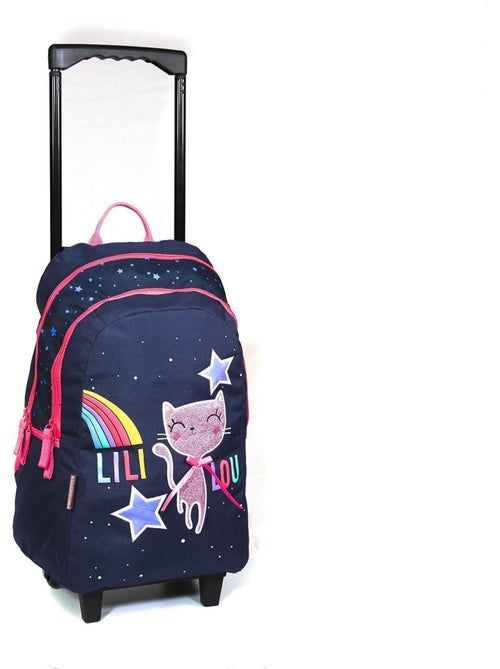 Mochila trolley le chat lililou 45 cm con 2 compartimentos con cremallera - Kiabi Mochila trolley le chat lililou 45 cm con 2 compartimentos con cremallera - Kiabi