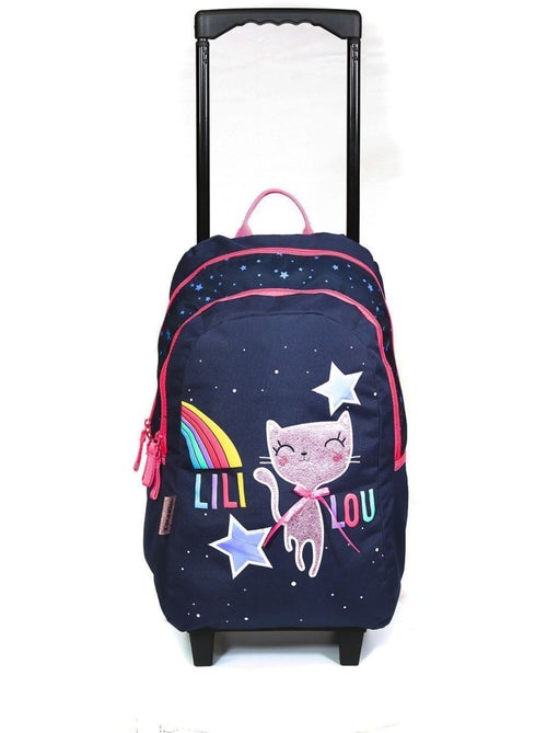 Mochila trolley le chat lililou 45 cm con 2 compartimentos con cremallera - Kiabi Mochila trolley le chat lililou 45 cm con 2 compartimentos con cremallera - Kiabi