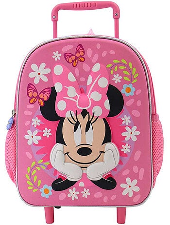 Mochila trolley minnie flowers ideal niño de infantil 32 cm