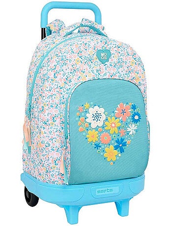 Mochila trolley moos fiori 45 cm cmp 22 l asa retráctil