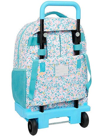 Mochila trolley moos fiori 45 cm cmp 22 l asa retráctil