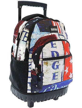 Mochila trolley ranking estampado drapeau rétro 46 cm