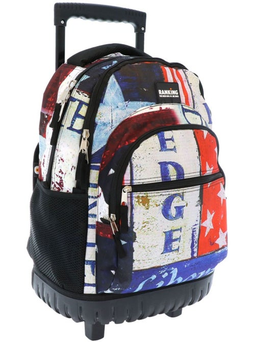 Mochila trolley ranking estampado drapeau rétro 46 cm - Kiabi Mochila trolley ranking estampado drapeau rétro 46 cm - Kiabi