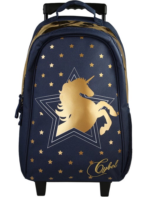 Mochila trolley unicornio 45 cm con acabados dorados - Kiabi Mochila trolley unicornio 45 cm con acabados dorados - Kiabi