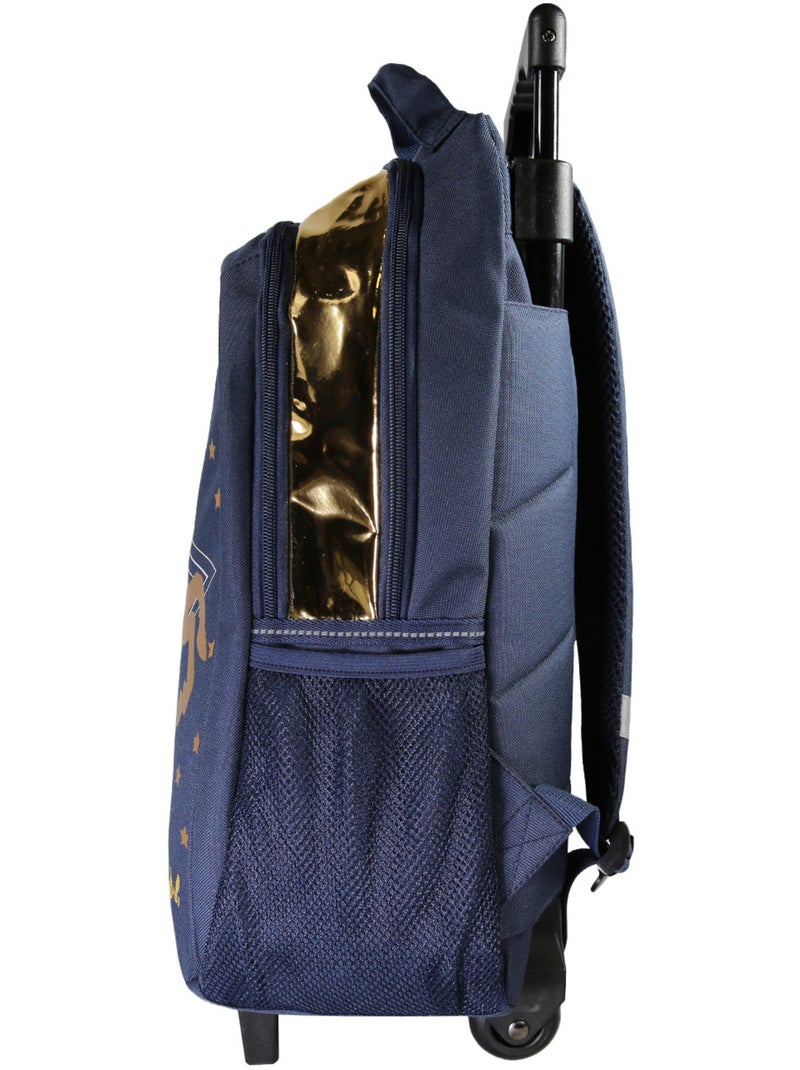 Mochila trolley unicornio 45 cm con acabados dorados Azul - Kiabi