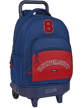 Mochila trolley university con base rígida y 2 compartimentos 45 cm