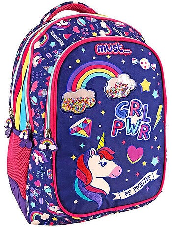 Mochila unicornio poliéster estampado