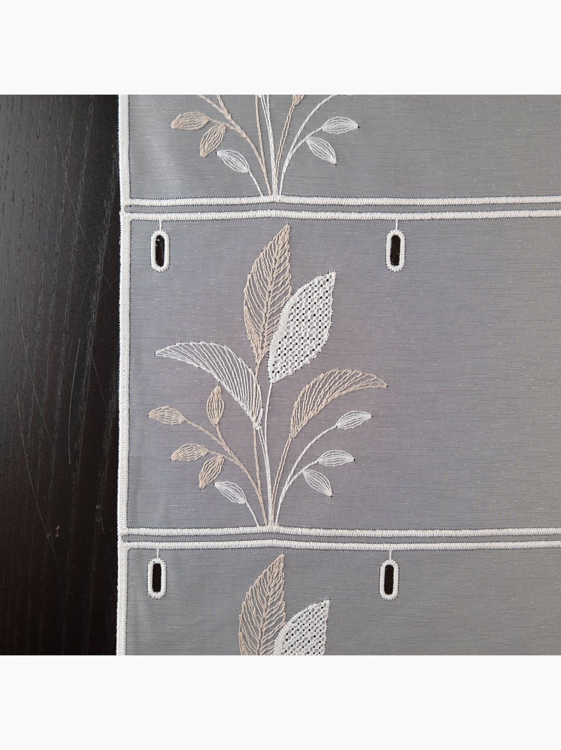 Modulable bordado con hojas Beige - Kiabi