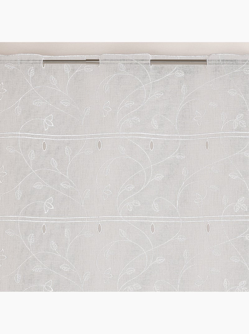 Modulable bordado con hojas y flores Blanco - Kiabi