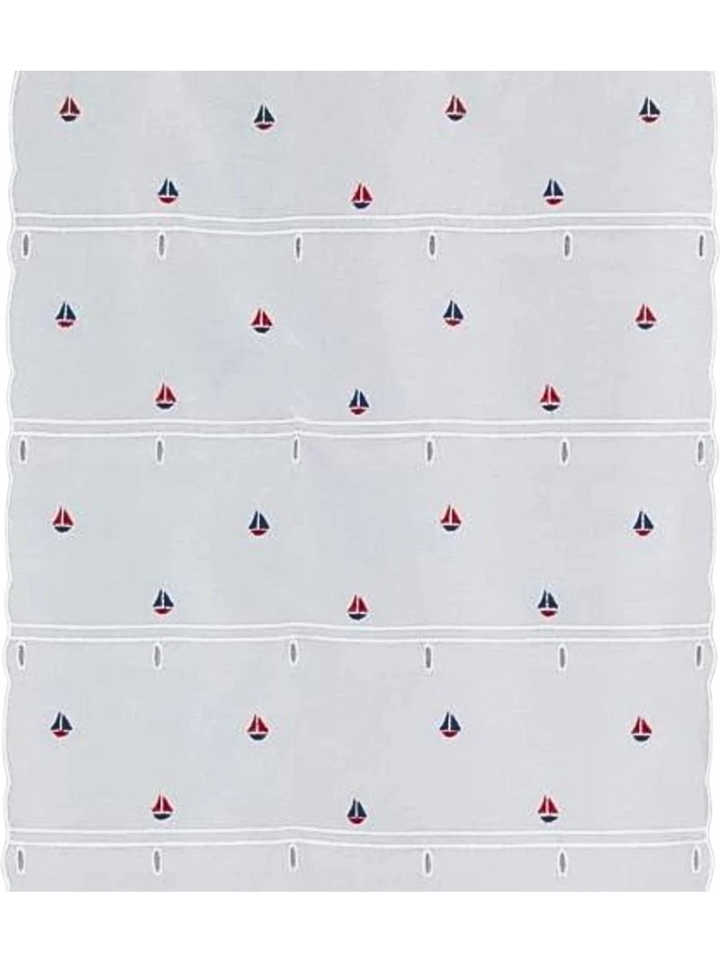 Modulable con bordado de pequeños barcos Blanco - Kiabi